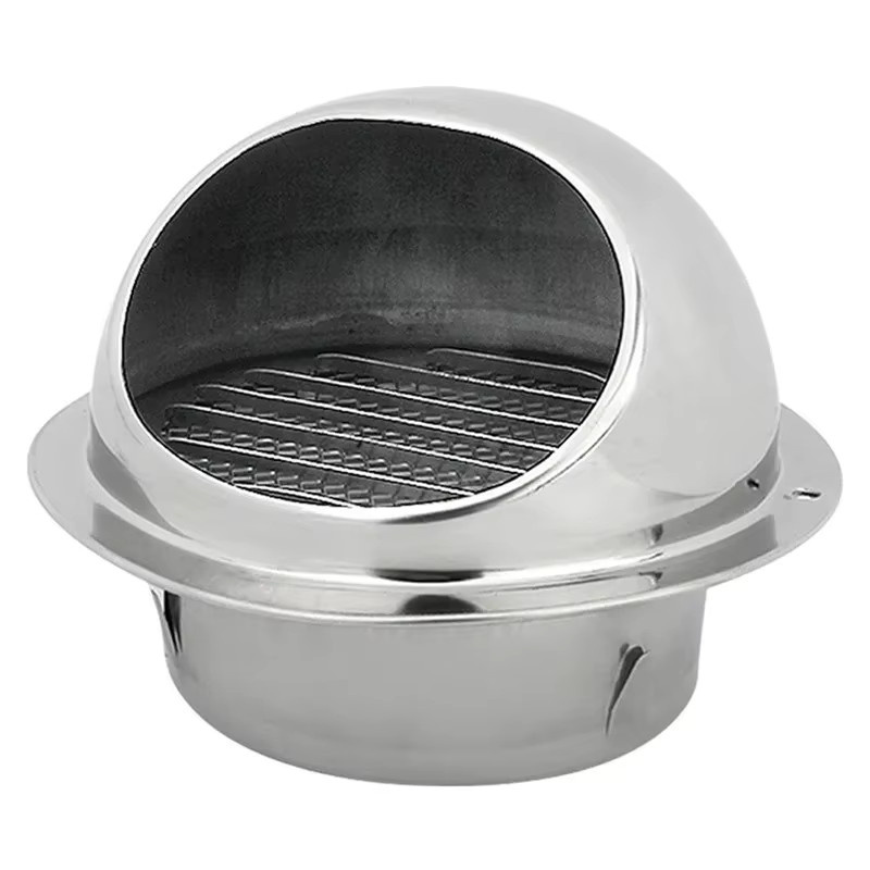Wasserdichtes Abluftgitter aus Edelstahl 304 in Silber für Lüftungskanäle und Lüftungsschlitze - Bild 2