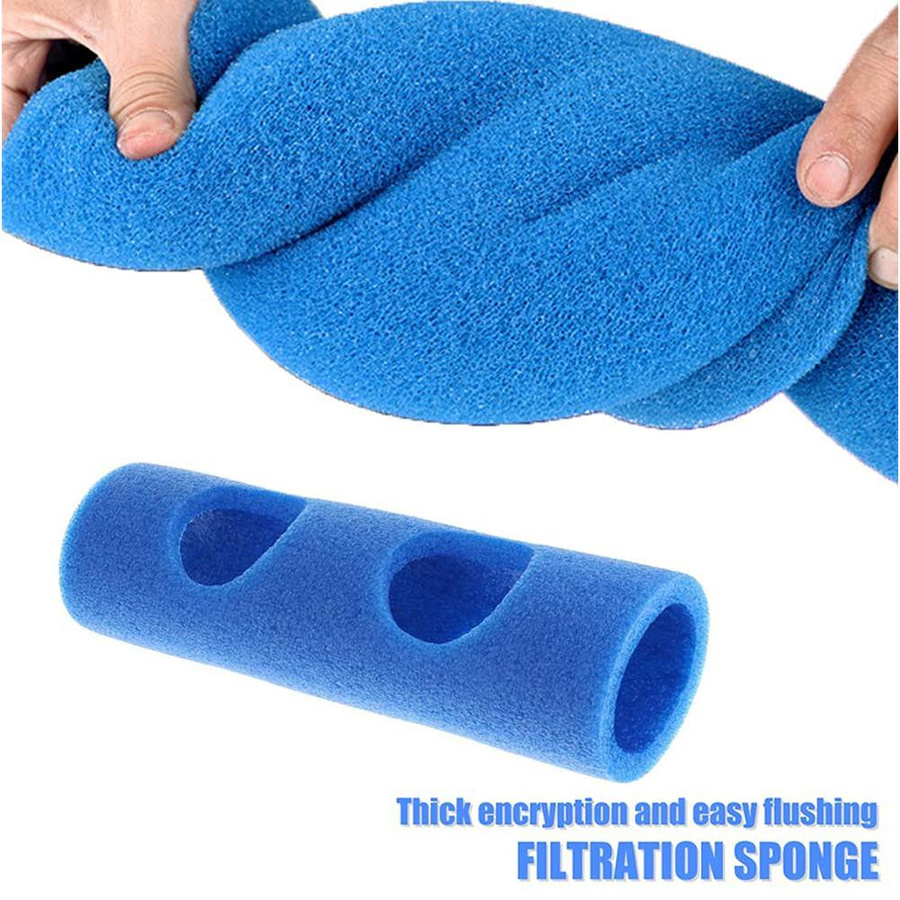 CosyHome Schwimmstangen-Verbinder aus EPE-Schaumstoff mit 2 Kreuzlöchern, 3 Stück, Blau - Bild 3