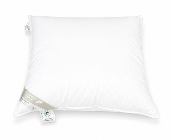 Betten Hofmann Canada Daunen-Feder-Kopfkissen in Weiß, B/T: 80 x 80 cm, 950 g mit 15% Daunenanteil