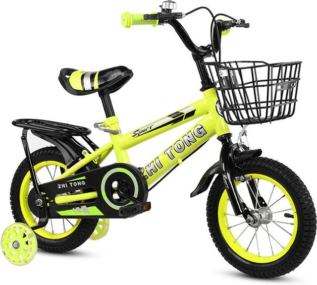 Wosawe Kinderfahrrad, gelb, höhenverstellbar - Bild 1