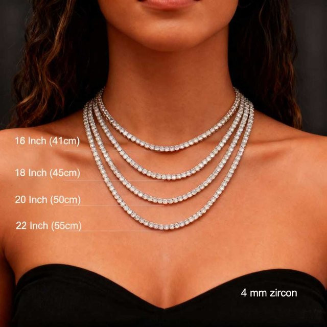 YLMyself Halskette, 925 Silber, Zirkonia, Unisex - Bild 1