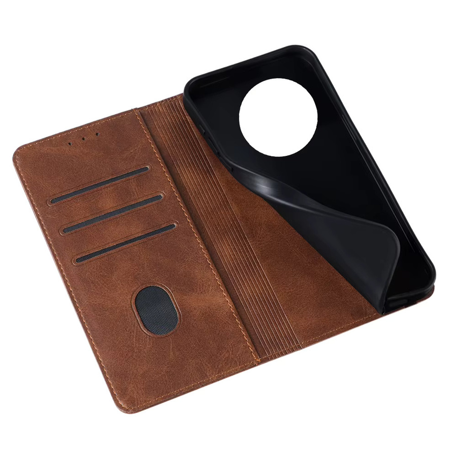 Magnetische Brieftaschen-Hülle für Huawei Mate 60 50 40 30 20 Pro Plus 30 Lite 40E mit Kartenfächern als Flip Cover in Schwarz und Braun - Bild 2