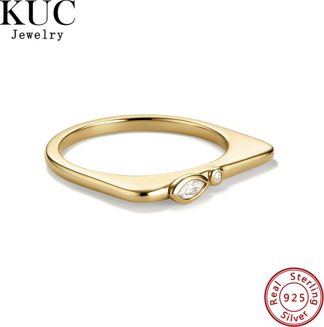 KUC Ring, 925 Silber, Zirkonia, Damen - Bild 1