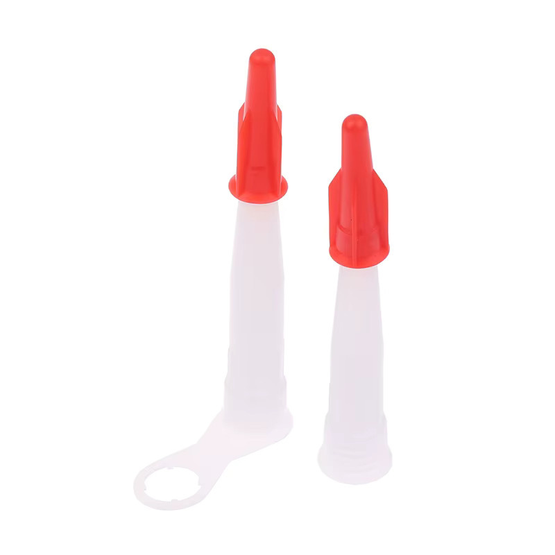 JETTING 10-teiliges Ersatz-Silikon-Düsen-Dichtungswerkzeug-Set mit wiederverschließbaren Mastix-Kartuschen-Ersatzdüsen und Schraubabdeckungen für Kartuschenrohre - Bild 4