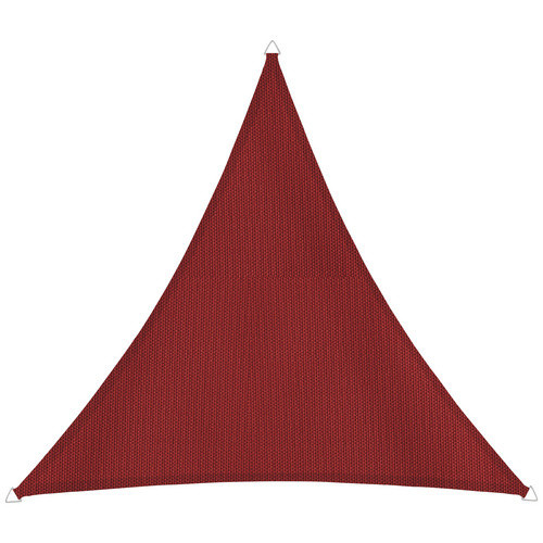 WINDHAGER Sonnensegel Dreieck aus Polyester in Rot, B/T/H: 500 x 500 x 500 cm - Bild 3