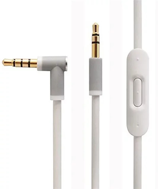 CHONGJIZHE 3,5-mm-Audiokabel für Beats Studio 2.0 3.0 SOLO 2 3 HD Pro MIXR Mikrofon-Headset, 2-Stecker-Verlängerungskabel in Blau, Länge: 140 cm - Bild 1