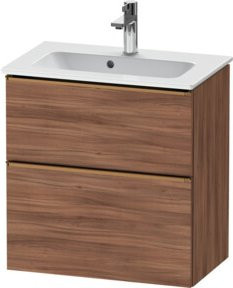 Duravit Waschtischunterschrank D-Neo Compact, wandhängend, braun/weiß, B: 61 cm, T: 37,2 cm, H: 62,5 cm - Bild 1