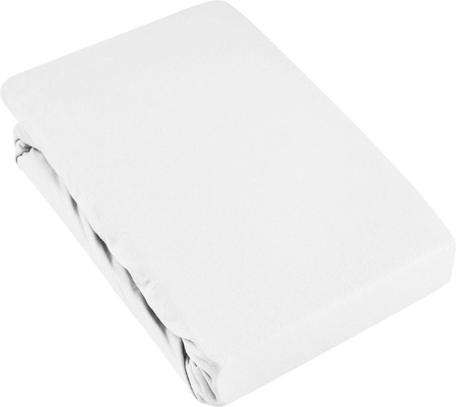Modern Living Spannbetttuch Basic aus Jersey in Weiß, B/T: 140 x 200 cm - Bild 1