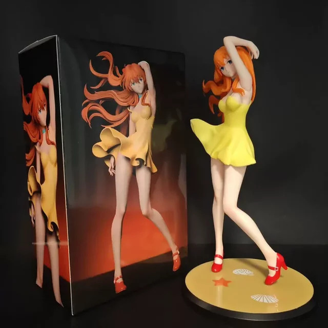 Bandai Asuka Langley Soryu Anime-Mädchenfigur, PVC-Modell - Bild 1