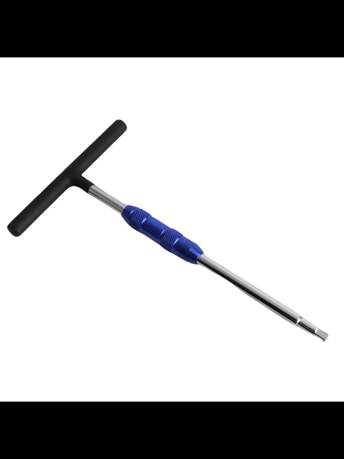 YOSOO T-Griff-Steckschlüssel mit 1/4 Zoll Antrieb und 1/4 bis 3/8 Zoll Adapter in Blau - Bild 2