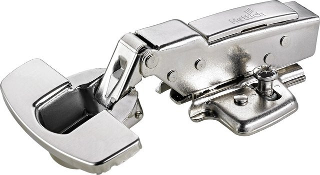 Hettich Sensys Topfscharnier Set mit Soft-Close und Click System, Nickel Plated, Silber, 2 Stück - Bild 1