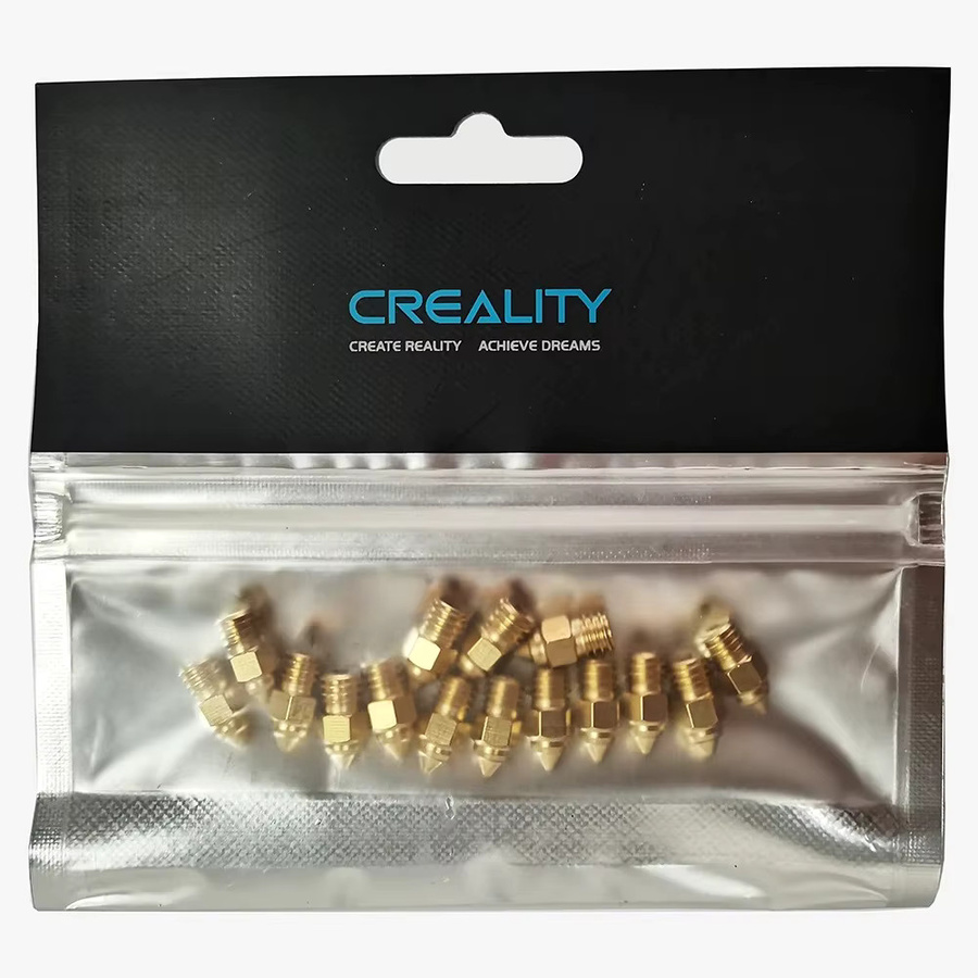 Creality 15er Set Messingdüsen 0,4 mm für CR-6 SE, Ender-3 und Ender-5 FDM Drucker in Gold - Bild 3