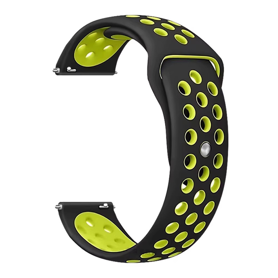 Uhrenarmband Silikon, Schwarz, Unisex, 22 mm, 20 mm - Bild 2