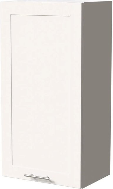 Feldmann-Wohnen Hängeschrank Oslo Weiß Matt mit Soft-Close-Türen und Regalböden, B/T/H: 50 x 32,5 x 96 cm - Bild 1