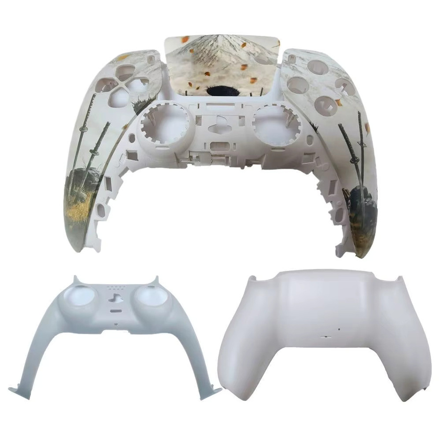 Schutzhülle für PS5 Gamepad mit Touchpad-Abdeckung und Griff-Cover in Weiß und Multicolour - Bild 3