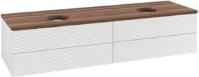 V&B Waschtischunterschrank Antao mit Frontstruktur in Weiß, B: 160 cm, T: 50 cm - Bild 1