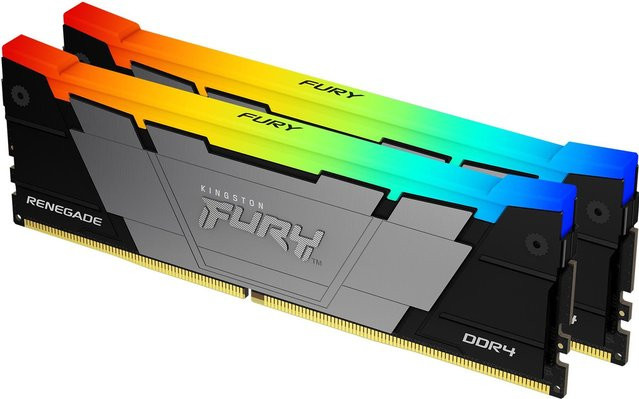 Kingston Technology FURY Renegade RGB DDR4 RAM Kit 64 GB (2 x 32 GB) 3200 MHz Schwarz Multicolour - Bild 1