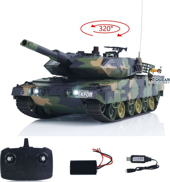 HengLong Leopard 2 A5 Panzer, RC Modell, 1:24, Infrarot - Bild 1