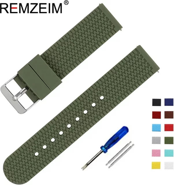 REMZEIM Uhrenarmband Silikon, Unisex - Bild 1