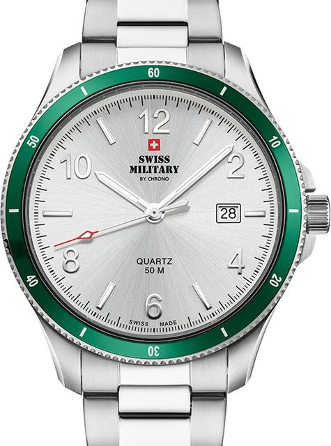 Swiss Military Armbanduhr, Quarz, Edelstahl, 42 mm, Herren - Bild 1
