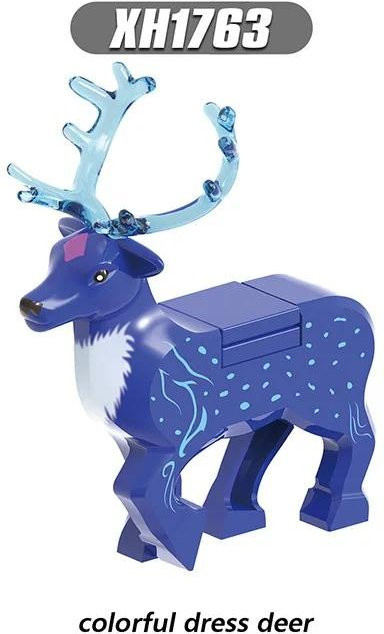 Wucifang Bags Weihnachts-Elch Rentier Hirsch Figuren, Tiere Bausteine, ab 3 Jahre - Bild 1