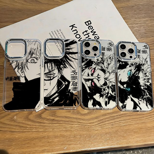 Jujutsu Kaisen Gojo Satoru Handyhülle für iPhone 11 bis iPhone 17 Pro Max, Transparent Clear Soft Cover - Bild 1