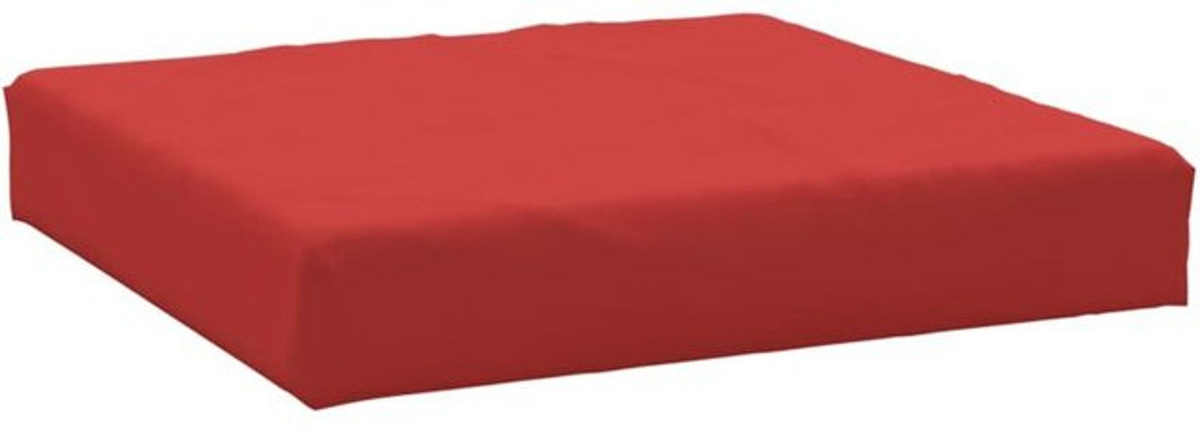 vidaxl Palettenkissen Rot aus Oxford-Gewebe, quadratisch, 60 x 60 cm - Bild 1