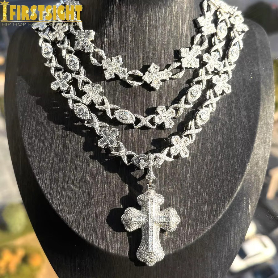 Anhänger Halskette, Gold, Zirkonia, Unisex - Bild 5