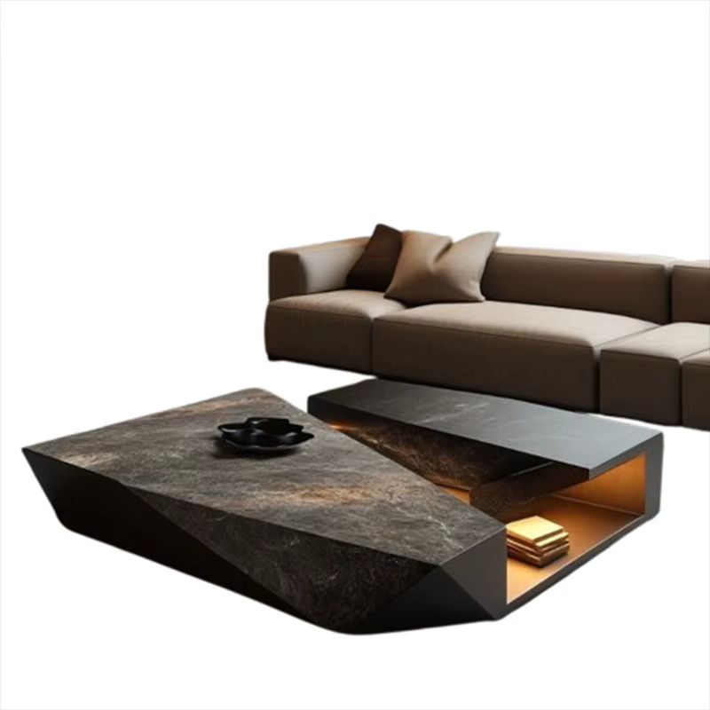 OAKCIA Mesas FYCT Couchtisch aus Marmor im italienischen Nordic Design, rechteckig, B/T/H: 120 x 60 x 35 cm - Bild 2