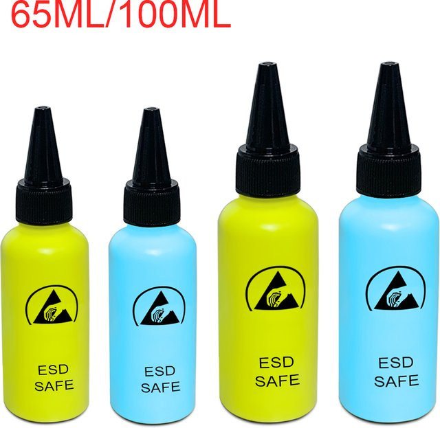 Lefavor Antistatische Lösungsmittelflasche mit Nadel für Telefonreparatur, 65 ml oder 100 ml - Bild 1