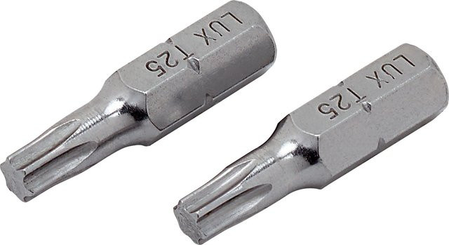 LUX-TOOLS Schraubendreher-Bit TX25 aus Edelstahl, 2 Stück, Silber - Bild 1
