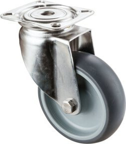 BS Apparaterolle aus Edelstahl in Silber und Grau - Bild 1