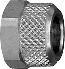 Riegler Überwurfmutter Value Line M7x0,75 für Schlauch 5/3 aus Messing in Silber - Bild 1