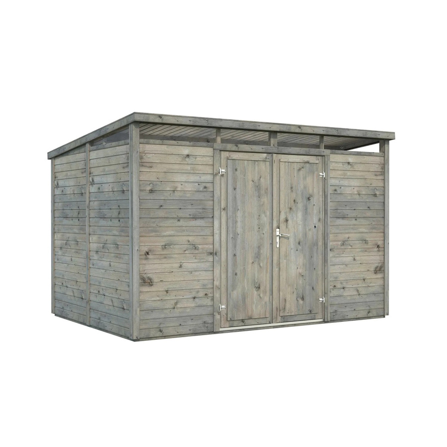 Palmako Holz-Gartenhaus Elias mit Pultdach in Grau, B/T/H: 330 x 228 x 220 cm - Bild 2