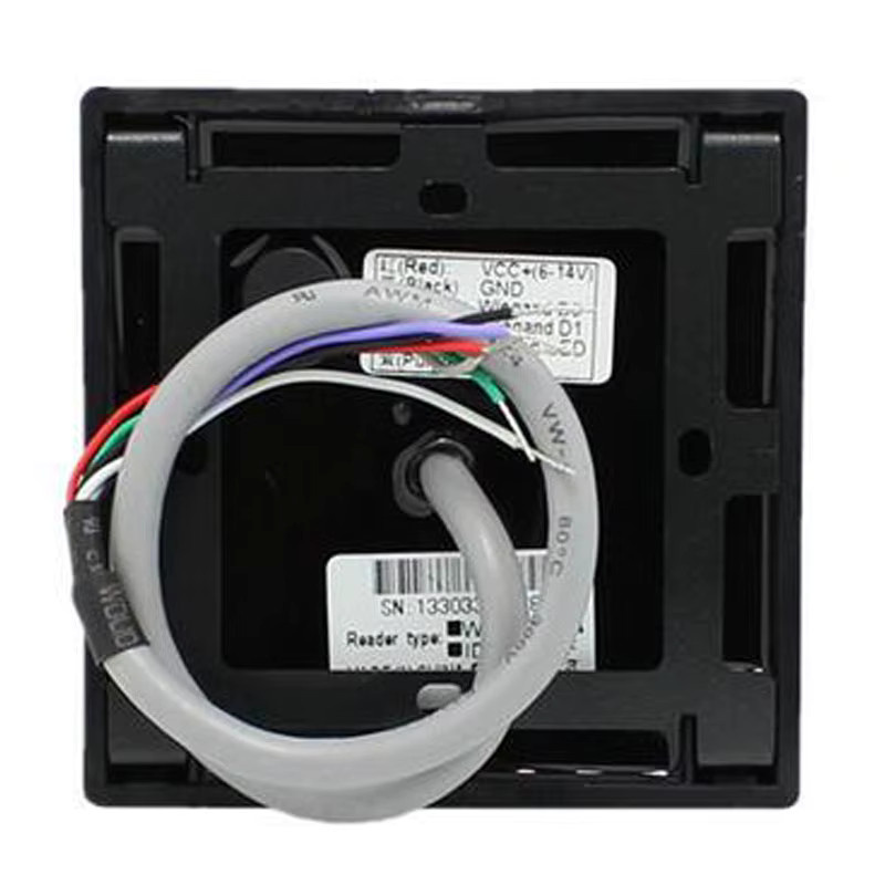 FENGLIANSECURITY RFID IC-Kartenleser 13,56 MHz Zugangsleser für Türsteuerung, IP65 Wasserdicht, Weigand26/34, Schwarz, Modell KR601M - Bild 3