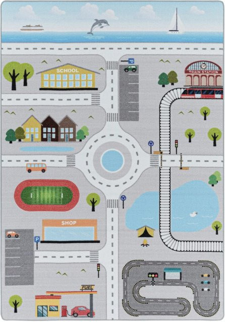 Ayyildiz Kinderteppich Play 2902 Grau B: 100 cm, T: 150 cm - Bild 1