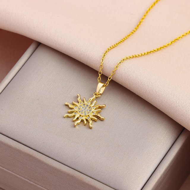 Marisa Halskette, 18K Gold überzogen, Edelstahl, Zirkonia, Damen - Bild 1
