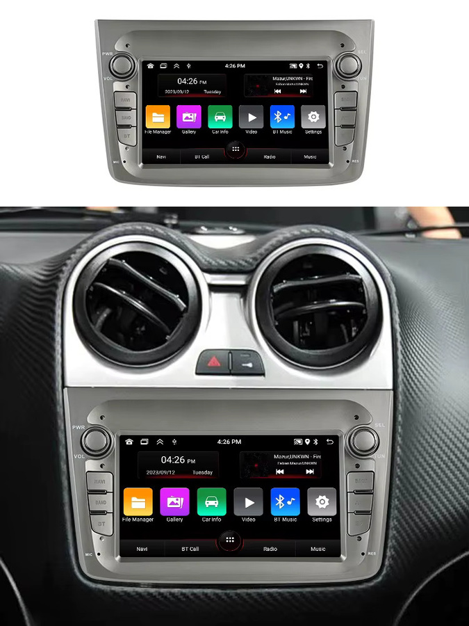 STRONGNAVI Multimedia Display mit 7 Zoll Bildschirm für Alfa Romeo Mito 2008-2012, Drahtloses CarPlay und Android Auto mit GPS und Bluetooth - Bild 5