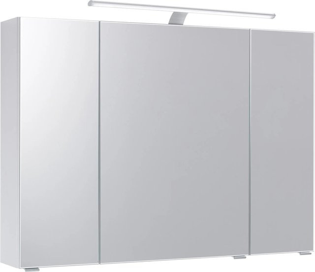Pelipal Spiegelschrank Quantum 03 in Weiß Hochglanz mit Soft-Close-Türen, Breite: 98 cm - Bild 1
