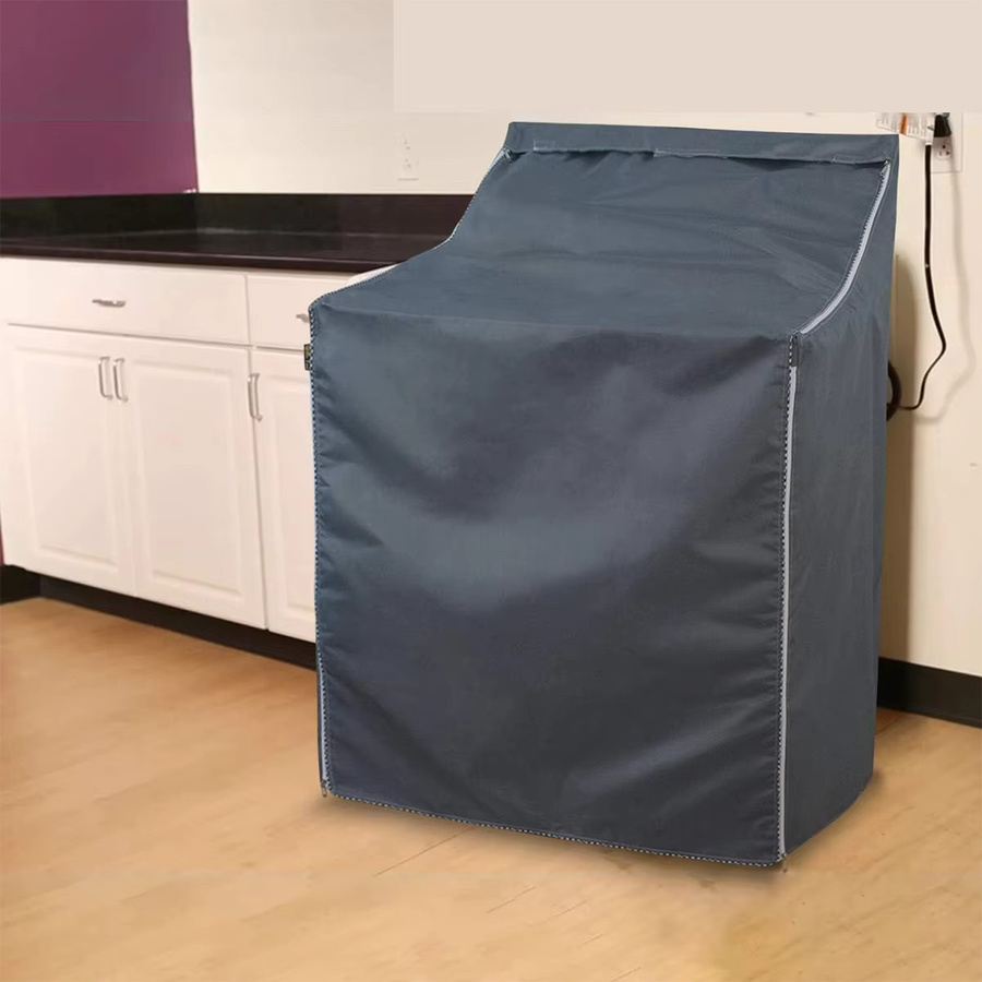 Waschmaschinen-Abdeckung für Toplader von MY·BAKERMAN mit Reißverschluss in Silber, B: 73,66 cm, T: 71,12 cm, H: 101,6 cm - Bild 2