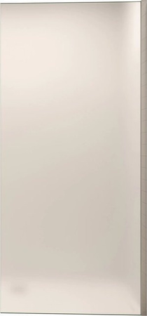 AICA Walk-in Duschabtrennung als Duschwand mit Milchglas und Glasschutzfolie, B/H: 90 x 200 cm, 10 mm Glasstärke, Silber/Weiß