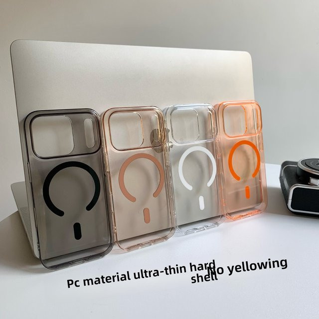 Transparente magnetische Schutzhülle aus hartem PC für Apple iPhone 16 15 14 Plus 13 12 Pro Max mit Wireless Charge Unterstützung - Bild 1