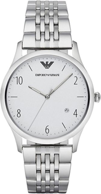 Emporio Armani Armbanduhr, Quarz, Edelstahl, Silber, Herren - Bild 1