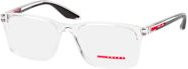 Prada Linea Rossa PS 08RV Brille, Vollrand, quadratisch, transparent, Herren - Bild 1