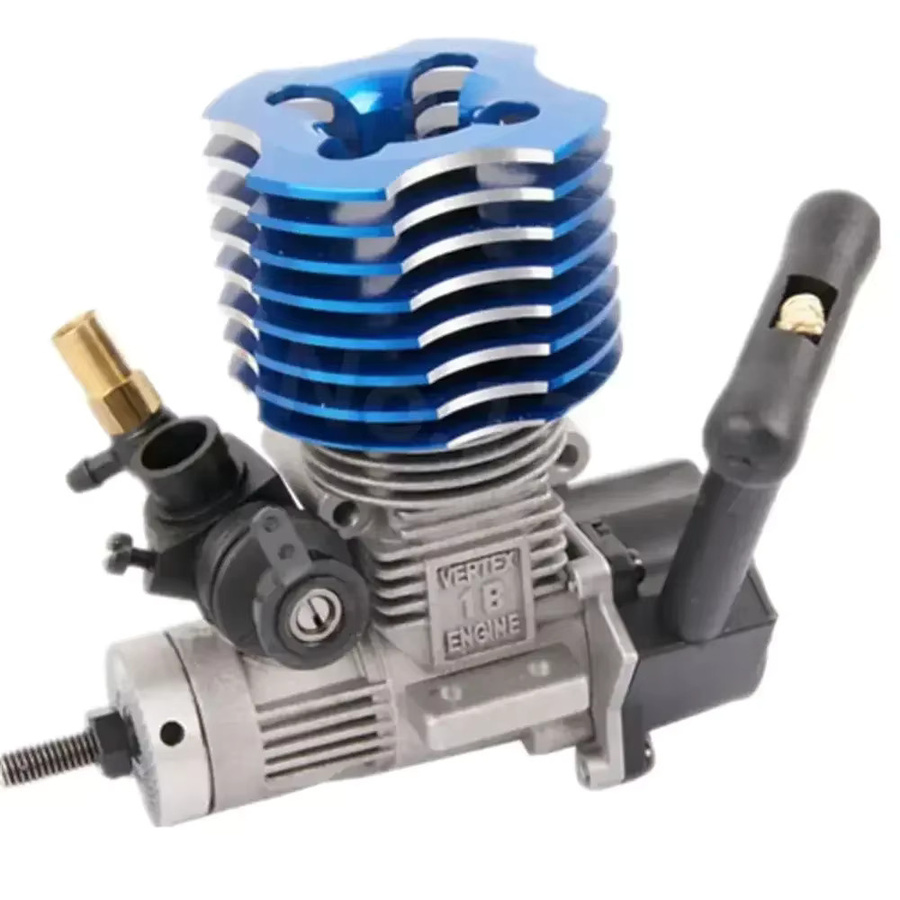 HSP Vertex 18 Motor Nitro Power, 2,74 cc, mit Seilzugstarter, Zündkerze, für 1/10 1/8 RC Modellauto Buggy - Bild 3