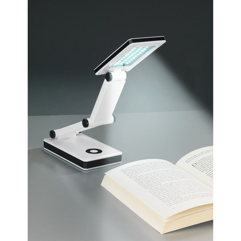 WENKO LED Tischlampe für Arbeitsplatz und zum Lesen, verstellbar, Schwarz oder Weiß - Bild 2