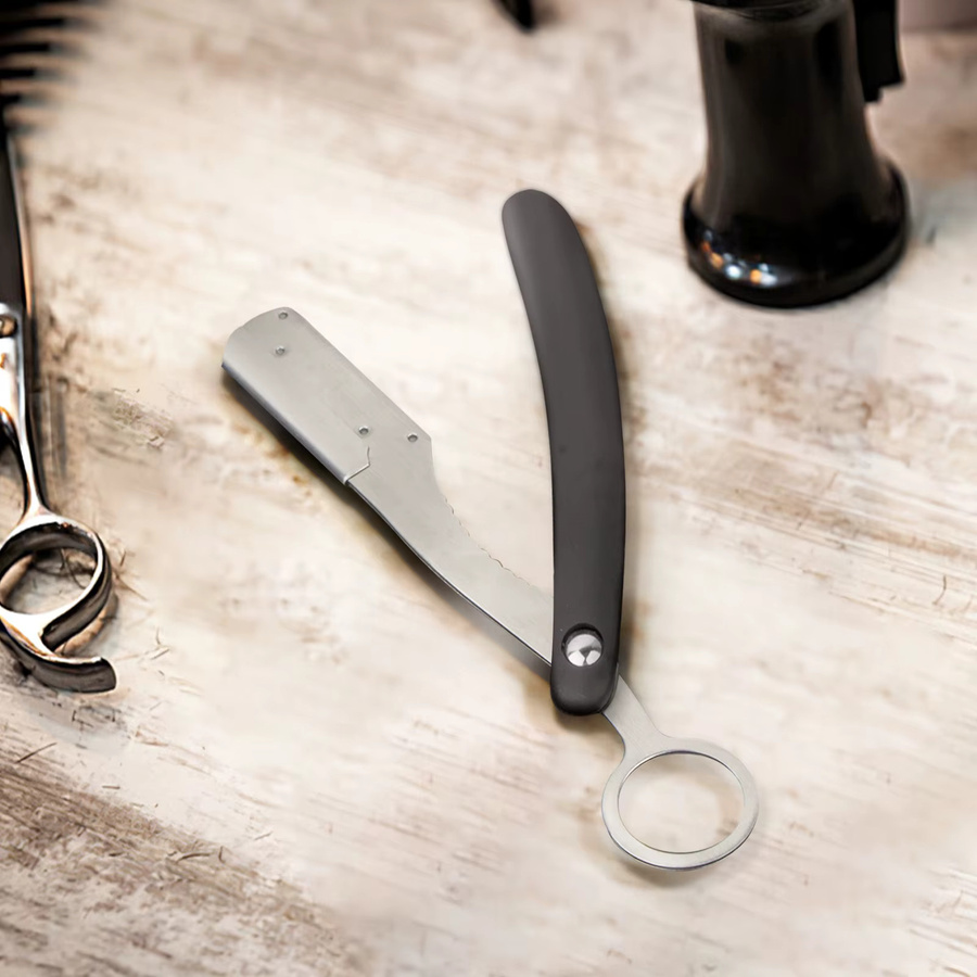 Tragbares Klapp-Rasiermesser mit Kunststoffgriff, Unisex - Bild 5