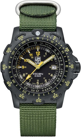 Luminox Herrenuhr Recon Point Man Heritage, Quarz, Karbon, 45 mm, Grün
