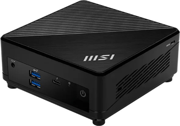 MSI Cubi 5 12M-001EU Mini-PC mit Intel Prozessor, 16 Zoll Display und USB-A Anschlüssen in Schwarz - Bild 1