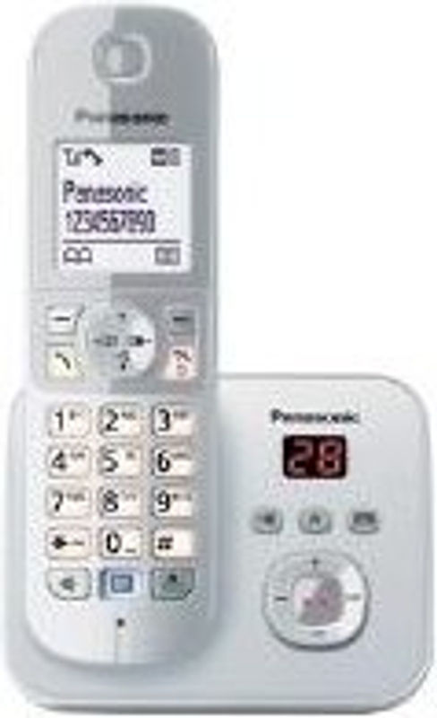 Panasonic KX-TG6821GS Schnurloses Telefon mit Anrufbeantworter und Freisprecheinrichtung in Silber - Bild 2